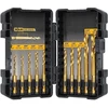 Grąžtas Grąžtų komplektas metalui DeWalt Titanium; 3-12 mm; 10 vnt.