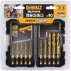 Grąžtas Grąžtų komplektas metalui DeWalt Titanium; 3-12 mm; 10 vnt.