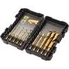 Grąžtas Grąžtų komplektas metalui DeWalt Titanium; 3-12 mm; 10 vnt.