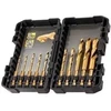Grąžtas Grąžtų komplektas metalui DeWalt Titanium; 3-12 mm; 10 vnt.