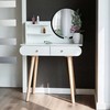 Modernhome Modernus kosmetinis staliukas su veidrodžiu ir lentynomis