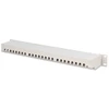 Digitus komutacinis skydas 19'' 24x RJ45, LSA jungtys, cat.6, ekranuotas, 1U, pilkas, su kabelių tvarkykle