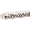 Digitus komutacinis skydas 19'' 24x RJ45, LSA jungtys, cat.6, ekranuotas, 1U, pilkas, su kabelių tvarkykle
