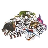 Lean Toys Dinozaurų lipdukų rinkinys vaikams, 50 vnt., 4-7 cm