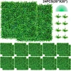 VEVOR Dirbtinės buksmedžio sienelės 24 vienetai 50x50 cm