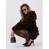 Dirbtinio kailio striukė moterims ITALY MODA IT-KR-G6805.36