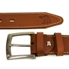 Dirželis męski skórzany klamra 4 cm ruda BELTIMORE A34