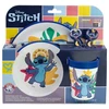Disney Stitch - Neslystančių indų rinkinys mikrobangų krosnelei, 5 vnt. (lėkštė, dubuo, puodelis, šakutė, arbatinis šaukštelis)