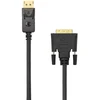 DisplayPort–DVI kabelis Sbox DP-DVI-15/R, 15 m, juodas