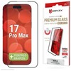 Apple iPhone 17 Pro Max Premium ekrano apsauginis stiklas, pilnai apsaugotas nuo atspindžių, pagamintas iš „Displex“ skaidraus stiklo.