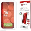 Apple iPhone 16 Pro tikras ekrano stiklas + dėklas, pagamintas „Displex“, skaidrus