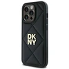 Dėklas DKNY DKHCP14XPQDSLK Apple iPhone 14 Pro Max 6.7″ juodos spalvos Quilted Stack Logo