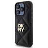 Dėklas DKNY DKHCP15XPQDSLK Apple iPhone 15 Pro Max 6.7″ juodos spalvos Quilted Stack Logo