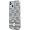 DKNY DKHMP15MHCPTSE Apple iPhone 15 Plus 14 Plus 6.7 inch beige kietas dėklas IML Checkered Mono Pattern & Pr