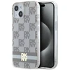 DKNY DKHMP15MHCPTSE Apple iPhone 15 Plus 14 Plus 6.7 inch beige kietas dėklas IML Checkered Mono Pattern & Pr