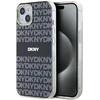 DKNY DKHMP15MHRHSEK Apple iPhone 15 Plus 14 Plus 6.7 inch juodos spalvos kietas dėklas IML Mono & Stripe MagSafe