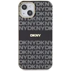 DKNY DKHMP15MHRHSEK Apple iPhone 15 Plus 14 Plus 6.7 inch juodos spalvos kietas dėklas IML Mono & Stripe MagSafe