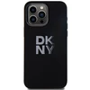 DKNY DKHCP15XSMCBSK Apple iPhone 15 Pro Max 6.7″ juodos spalvos kietas dėklas Liquid Silicone Metal Logo