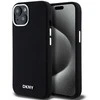 DKNY Liquid Silicone Small Metal Logo“ MagSafe“ dėklas iPhone 15 Plus“ / 14 Plus“ – juodas