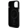 DKNY Liquid Silicone Small Metal Logo“ MagSafe“ dėklas iPhone 15 Plus“ / 14 Plus“ – juodas