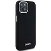 DKNY Liquid Silicone Small Metal Logo“ MagSafe“ dėklas iPhone 15 Plus“ / 14 Plus“ – juodas