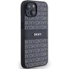Apple iPhone 13 / 14 / 15 DKNY odinis dėklas Mono Stripe & Metal Logo (DKHCP15SPRTHSLK) juodos spalvos