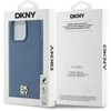 Apple iPhone 15 Pro Max DKNY odinis dėklas Monogram Pattern Metal Logo MagSafe (DKHMP15XPSHRPSB) mėlynos spalvos