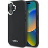 DKNY DKHMP16SPSCMCLK Apple iPhone 16 6.1″ juodos spalvos kietas dėklas Plain Sidabrinis Logo MagSafe