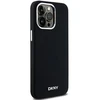 DKNY DKHMP14XSMCHLK Apple iPhone 14 Pro Max 6.7″ juodos spalvos kietas dėklas Liquid Silicone Small Metal Logo MagSafe