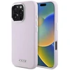 DKNY DKHMP16LSMCHLP Apple iPhone 16 Pro 6.3″ rožinės spalvos kietas dėklas Liquid Silicone Small Metal Logo MagSa