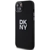 DKNY DKHCP15SSMCBSK Apple iPhone 15 14 13 6.1″ juodos spalvos kietas dėklas Liquid Silicone Metal Logo