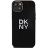 DKNY DKHCP15SSMCBSK Apple iPhone 15 14 13 6.1″ juodos spalvos kietas dėklas Liquid Silicone Metal Logo