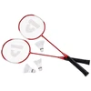 Donnay badmintono rinkinys su dėklu, 6 dalys, raudonas