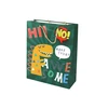 Lean Toys Popierinis dovanų maišelis su dinozauro motyvu