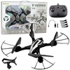 Lean Toys Modernus dronas Y30 su LED apšvietimu ir 360° apsisukimu