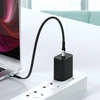 Ausinės Dudao L10C USB-C - USB-C PD laidas 100W 5A 0.23m - juodas
