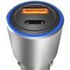„Dudao“ USB / USB automobilinis C tipo įkroviklis, greitas įkrovimas, 22,5 W pilkas (R4PQ)