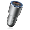 Įkroviklis automobilinis Dudao (R4PQ) (1xUSB-C; 1xUSB; 22,5W) pilkas