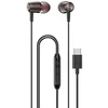 Dudao X1PROT Laidinės USB-C ausinės į ausį, 1,2 m - Juodos