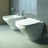 Duravit poda sēdriņķis ar vāku DuraStyle, pagarināts, QR/SC, balts
