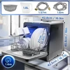 Duronic kompaktiška stalinė indaplovė 950 W, 5 l/ciklui, juoda, DW5 BK