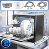 Duronic stalinė indaplovė 1050 W, 6 programų, su 5,4 l vandens baku DW10 BK