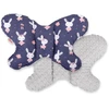 Dviejų pusių amortizuojanti pagalvėlė Butterfly“ – triušiai, tamsiai mėlyna/pilka