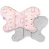 Dviejų pusių amortizuojantis pagalvėlė Butterfly“ – rožinė/pilka
