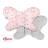 Dviejų pusių amortizuojantis pagalvėlė Butterfly“ – rožinė/pilka