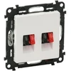Dvigubas audio lizdas Valena Life Legrand 753178 (baltas)
