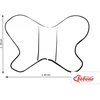 Dvipusis amortizuojantis pagalvėlė Butterfly“ – kaktuso/žydra