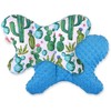 Dvipusis amortizuojantis pagalvėlė Butterfly“ – kaktuso/žydra