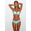 Dvipusis mėlynas bikinis su pakietintais kaušeliais Ewlon