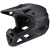 Dviratininko šalmas fullface Wozinsky su odpinanym daszkiem 57-59 cm - juoda